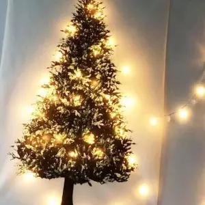 (올핀)크리스마스 트리 패브릭 포스터 홈 인테리어 벽장식