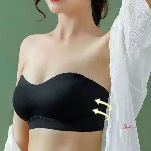 웨딩브라탑 투명끈포함 드레스브라 오프숄더 노와이어xyz083