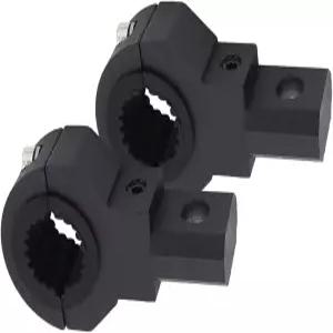 LED 미니 조명 바 마운팅 브래킷 클램프 키트 360도 0.75 1 1.25 2Pcs 수직 튜브 루프 롤 케이지 홀더 범용