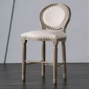 유럽풍 바체어 엔틱 인테리어 아일렌드식탁의자 카 등받이 테이블 식탁 앤티크 원목 홈바의자