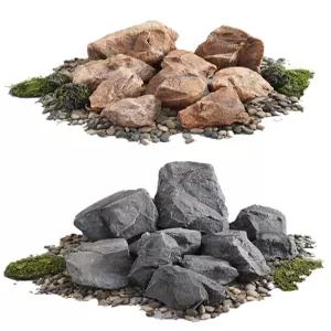 모형바위 조경석 조형물 장식 야외 장식석 인조자갈 데코 인조바위 정원 가짜돌 경계석 연못