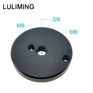 SLR 카메라 볼 헤드 베이스, 나사 구멍 원형 삼각대, 퀵릴리즈 플레이트, 사진 액세서리, 3/8 M6