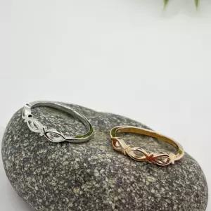 큐빅 물고기 레이어드 행운재물 반지 커플 우정링 OER9+4gaU