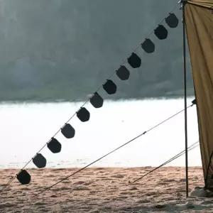 카즈미 가랜드 텐트 꾸미기 캠핑 인테리어 소품 블랙