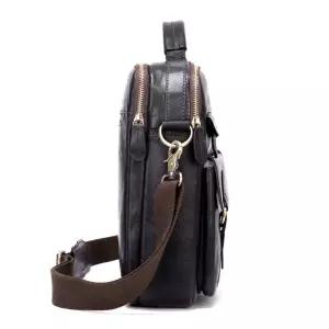 빈티지 남성 마룬트 크로스 가방 리얼가죽 숄더백 두겹 토트맨 OP5