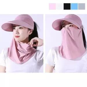 나들이모자 360도 햇빛차단 마스크 썬캡 밭일 등산 골프 모자