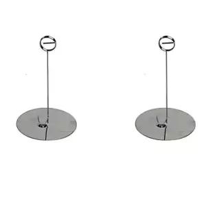 [문구/오피스] 원형스텐 스탠드 메모 클립 홀더 POP 꽂이 소형 2개 명함 정보 가격표