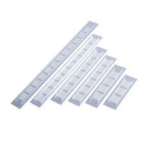 1pc50mm 알루미늄 직사각형 캐비닛 옷장 에어 벤트 그릴 환기 커버 플레이트 통풍구 천공