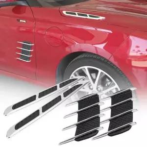 본넷덕트 2가지 펜더 구멍 커버용 차량 측면 에어 플로우 벤트 2개 후드 스쿱 보닛 커버 스티커 외장 부품