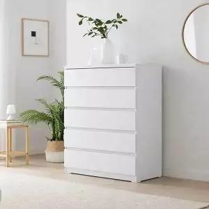 아트박스/바이탈버브 하임 광폭 1000 5단 와이드 서랍장