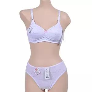 [기타브랜드][조은]항균항취 러브스토리 패턴 주니어B컵 2단계 브라팬티세트