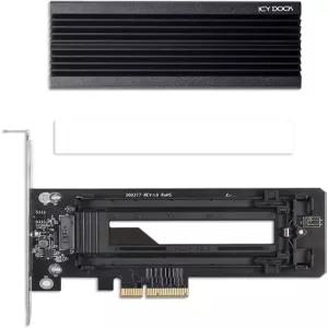 대형 알루미늄 히트 싱크가 PCIe X6/X8/X4 카드 어댑터에 ICY DOK NVMe SSD EZConvert Ex Pro MB987M2P-B
