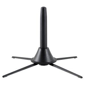 랜밍 클라리넷 스탠드 블랙 휴대용 전문 접이식 스탠드, 4족 지지 홀더 안정적이고 스크래치에 강한