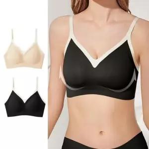 [라일리여성언더웨어] Rly 심리스 브라 가슴 볼륨 일체형패드 노와이어 브래