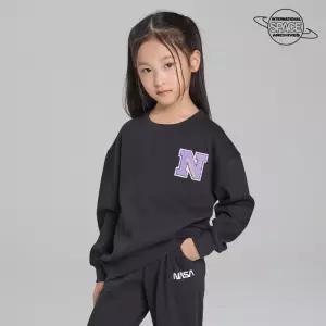 [나사키즈][ISA KIDS] 23FW 나사키즈 융기모 맨투맨 주니어_블랙