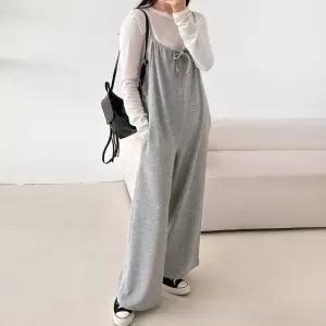 [유야]여성 무지 끈나시 점프수트 점프슈트 멜빵바지 -FJS0033- 봄 여름
