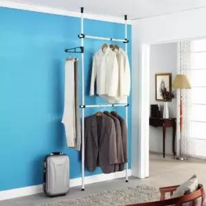 [생활] 2단 폴 행거 25mm 옷가게행거 조립식옷걸이행거 옷정리행거 옷정리 시스템옷장