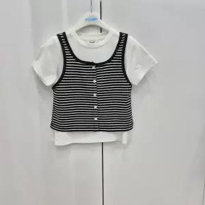 [에꼴리에]3부 스트라이프 조끼 세트티_KG