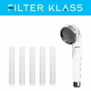 닥터피엘 국내생산 샤워기 헤드 호환 녹물제거 5개 캡O 리필필터 교체용 샤워필터