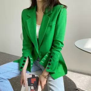 [다바걸]칭찬해린넨자켓