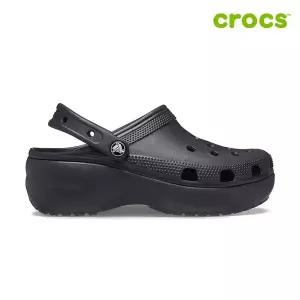 [크록스 정품] 클래식 플랫폼 클로그 우먼 206750-001