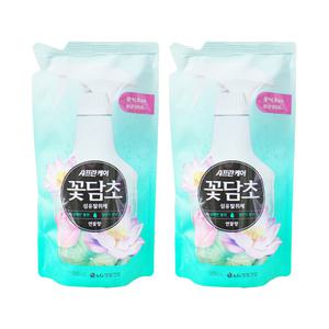 엘지 샤프란케어 꽃담초 섬유탈취제 연꽃향 320ml 2개