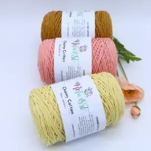 리트위스트 체이니 코튼 마크라메 뜨개실 프랜즈얀