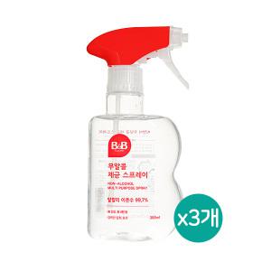 비앤비 무알콜 살균소독 제균 스프레이 300ml x 3개