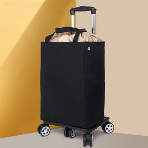 바퀴달린 장바구니 시장가방 마트쇼핑카트 캐리어 접이식 장보기 바퀴 카트 시장 바구니