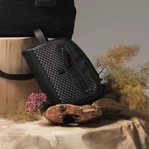 닥스 골프 24FW [ONLINE EXCLUSIVE] 블랙 트레블 경량 파우치 DGGF4F902BK