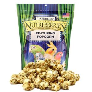 라페버스 뉴트리베리 유산균 깃털 건강 팝콘볼 앵무새 간식 113g