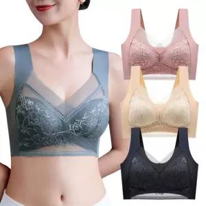 편한 속옷 노와이어 레이스 심리스브라 4종세트