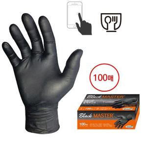크린스킨  블랙마스터 100매  니트릴장갑 블랙마스터니트릴장갑 요리 의료 작업