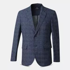 남성 시어서커 체크 신사 콤비 자켓 YCO797 중년 여름