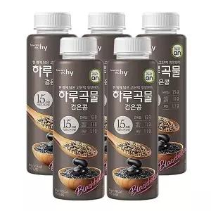 HY 한국야쿠르트 잇츠온 하루곡물 블랙프로틴 40gX5개