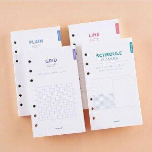 [JHQRNYS5_4B]6공 바인더 속지교체 다이어리 A6 점보팩 (27161011A)