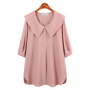 허밍퍼플 여성용 9995-SS 시원한 카라 BL 여름 신상 블라우스 미시 마담 중년 여자 엄마 옷 여성의류