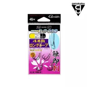 [에프원낚시]가마가츠 참돔 타이라바 앵환 커스텀 훅 4본 단차 3S