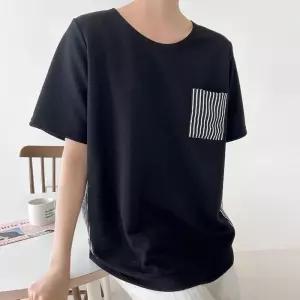 빅사이즈 507 아워라운드단가라티셔츠 DBSU927
