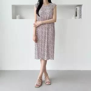 ONM 여름 여자원피스 아이스원피스 주름치마 민소매원피