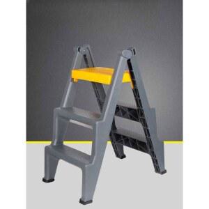 세차 사다리 3단 접이식 탄소강 안전 소형 가벼운 의자 세차사다리 실내 높이