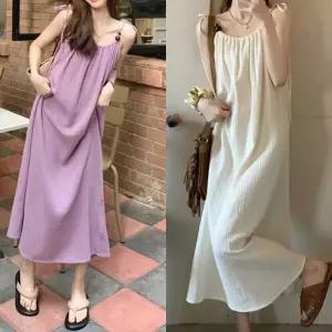 ONM 여름 끈나시 롱원피스 바캉스룩 휴양지 데일리 루