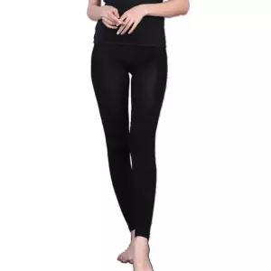 ONM 시원한 인견 슬림한 여성 9부 블랙 레깅스 간절