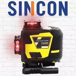 신콘 P5000R 레드 레이저 레벨기 자동 보정 16라인 레이져 수평계 샤프 다이오드 수평기 측정기 방수 방진 오토레벨기