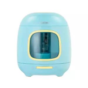 (블루) 파스텔 콤팩트 전동 연필 깎이/자동/학교/가정용/전자/？A이/색연필용/까끼/깎기/깎지/깍지/색연필