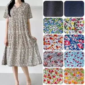 ONM 여름 플라워 뷔스티에 원피스 롱 원피스 밴딩 쉬