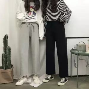 ONM 여성 2컬러 심플 무지 밴딩 트레이닝 9부 일자