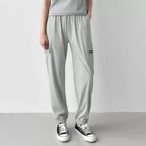 ONM 여성 데일리 허리 밴딩 조거팬츠 와이드 일자 바