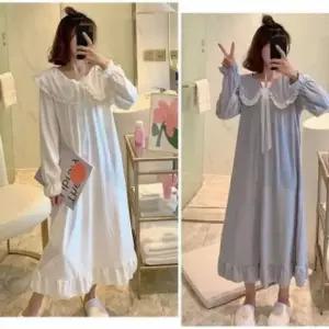 ONM 카라레이스 원피스 잠옷 S 카라 여성 원피스 잠