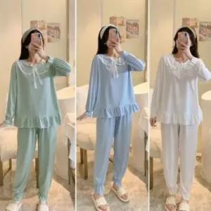 ONM 카라 레이스 여성잠옷 S 레이스잠옷 원피스잠옷